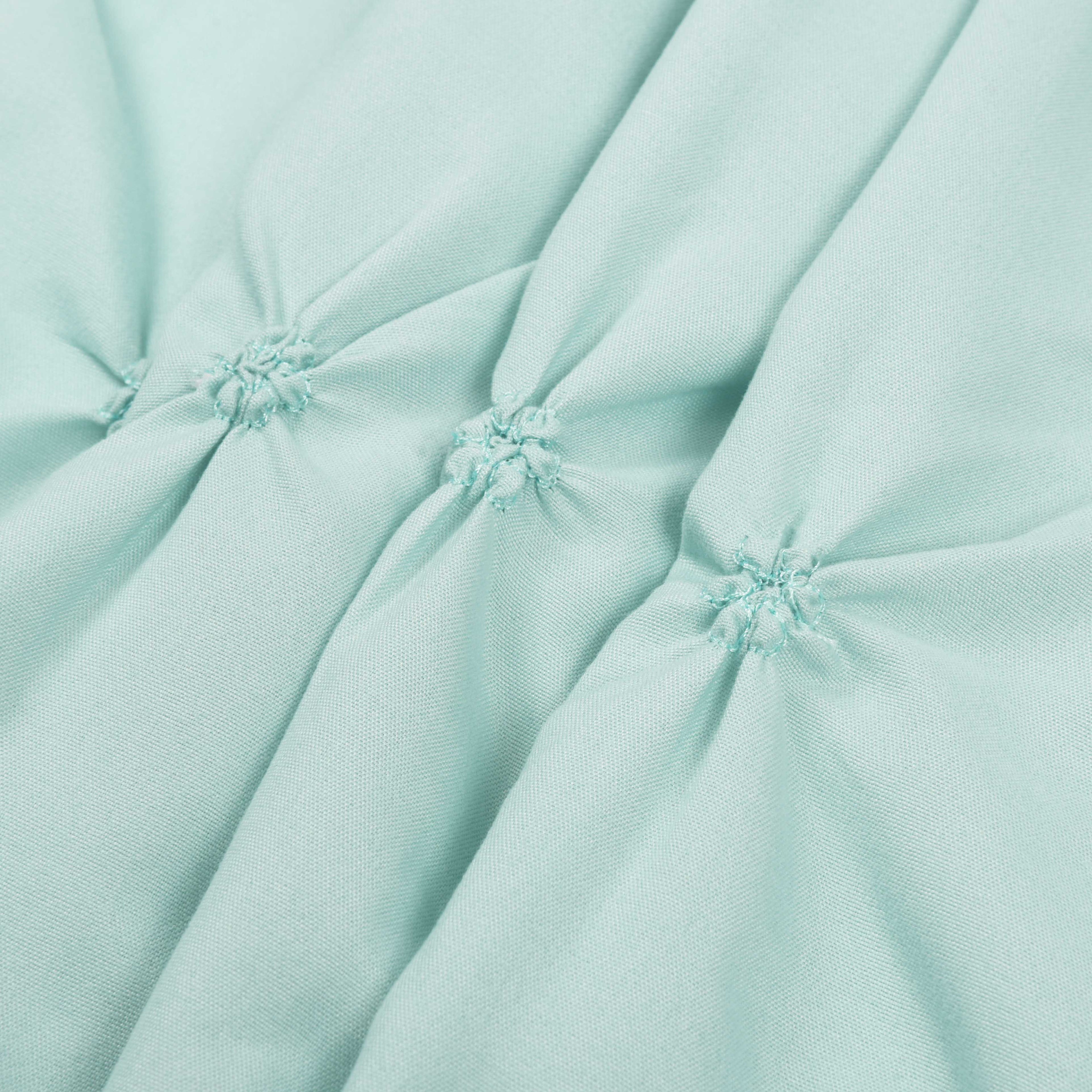 HIG Farmhouse Pinch Pleated Shower Curtains, 72" x 72", Blue and Pink