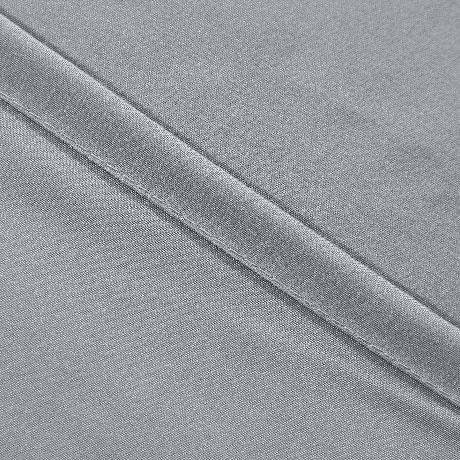 HIG Luxurious Farmhouse Unique Pleated Cloth Fabric Shower Curtain 72x72 Extra Long Bathroom Curtain