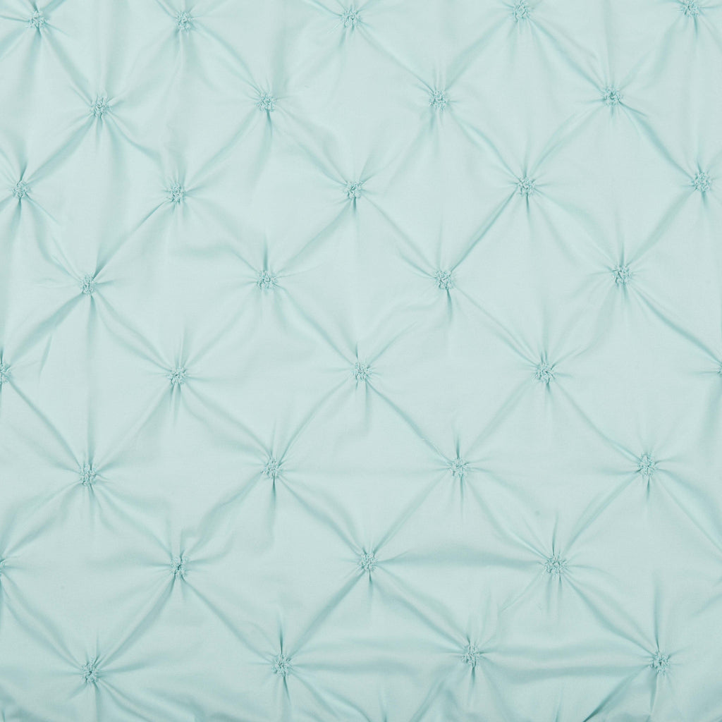 HIG Farmhouse Pinch Pleated Shower Curtains, 72" x 72", Blue and Pink