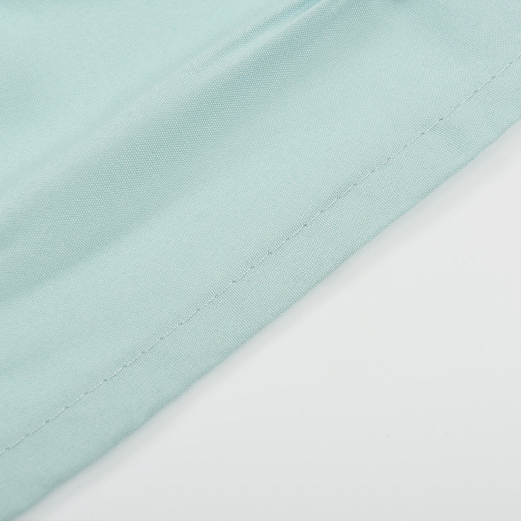 HIG Farmhouse Pinch Pleated Shower Curtains, 72" x 72", Blue and Pink