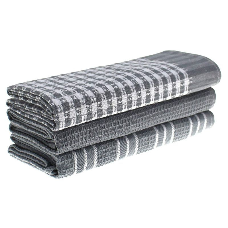 Classic Kitchen Towels, 100% Natural Cotton, The Best Tea Towels, Dish Cloth, Absorbent and Lint-Free, Machine Washable, 18 x 25