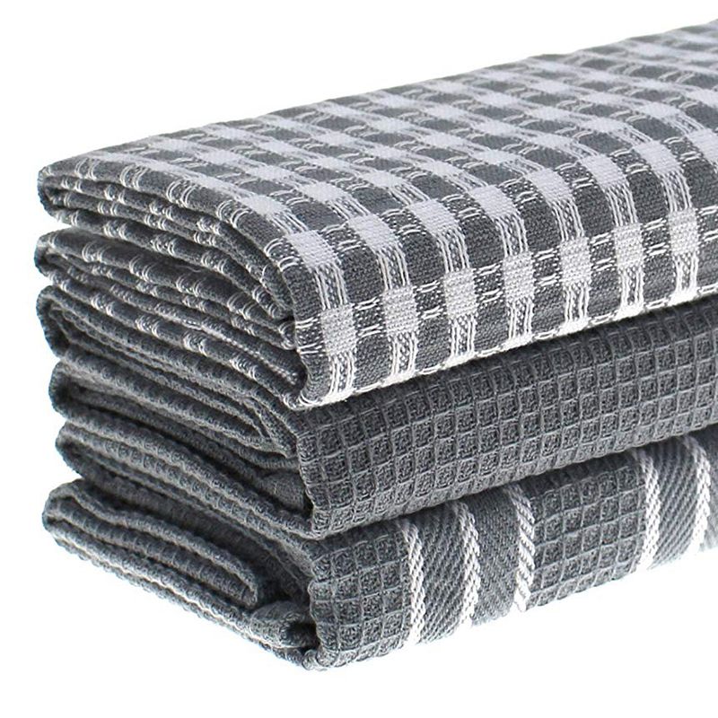 Classic Kitchen Towels, 100% Natural Cotton, The Best Tea Towels, Dish Cloth, Absorbent and Lint-Free, Machine Washable, 18 x 25