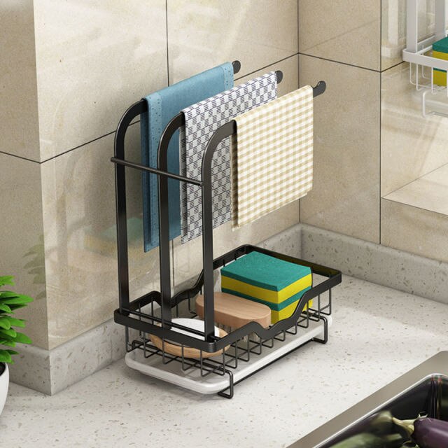 Kitchen Accessories Dish Drying Drainer Rack Organizer Countertop Utensil Dish Organizer Storage for Kitchen with Drainboard