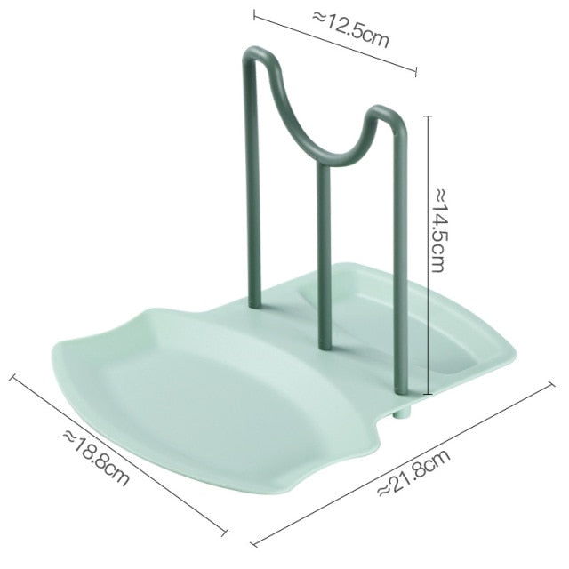 Creative Pot Cover Holder Spoon Rest Kitchen Table Top Tableware Storage Rack Household Multifunction Stand Containers